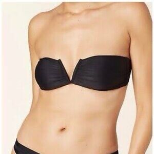 Andie Swim The Scala Bikini Top Black Large
